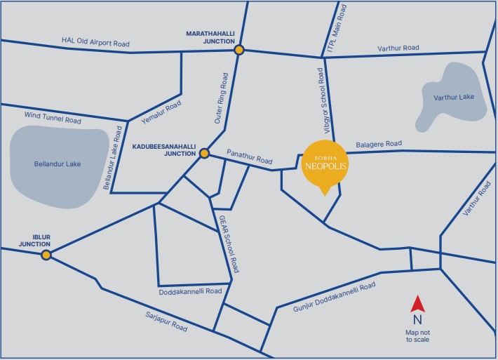 Sobha Neopolis Location Map